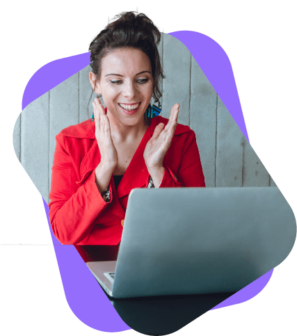 woman with laptop